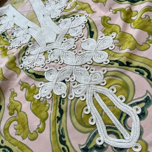 J.Crew vintage embroidered silk dupioni tunic +matching clutch set *iamwarrior - Picture 9 of 16